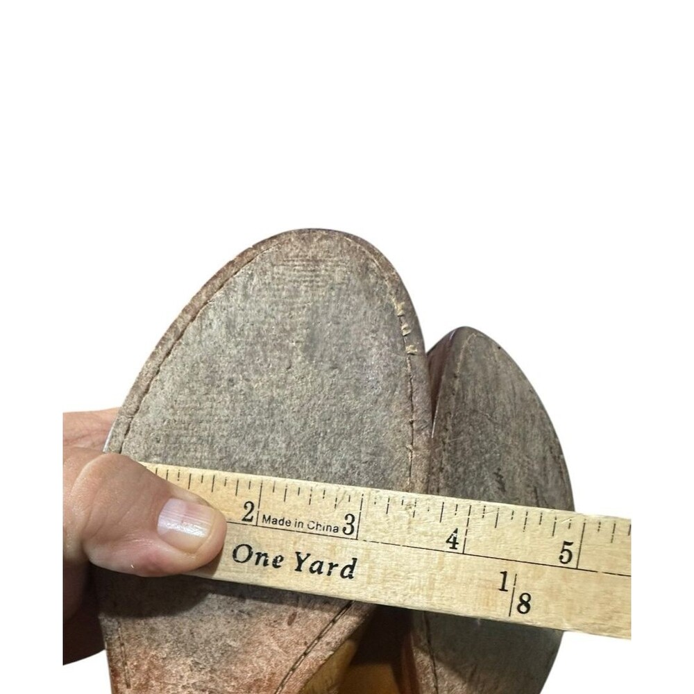 Frye Brown Leather Round Toe Slip-On Loafer Flats Women's US 8 M Boho Slip On - Picture 11 of 11